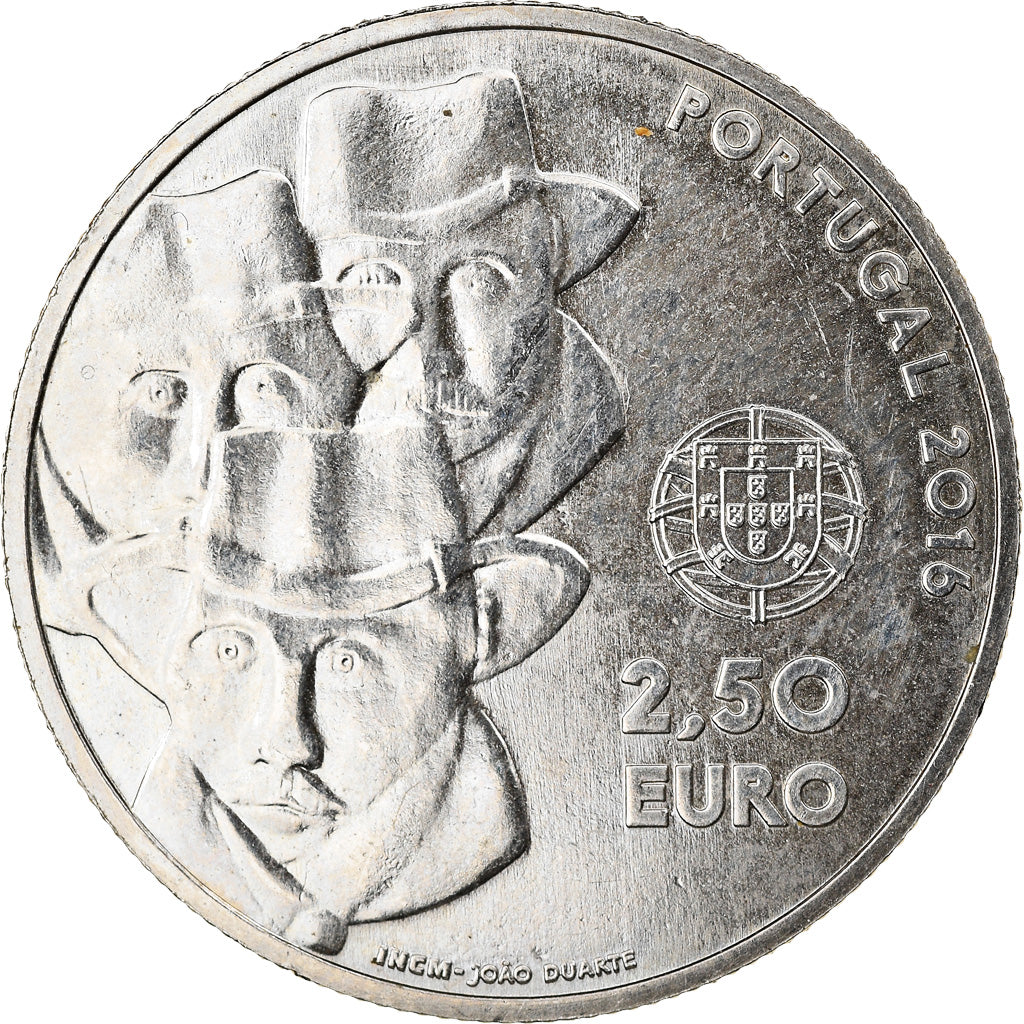 Portugal, 2-1/2 Euro, Cante Alentejano, 2016, AU(55-58), Miedź-Nikiel