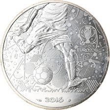 France, 10 Euro, UEFA Euro 2016, 2016, Paris, MS(64), Silver