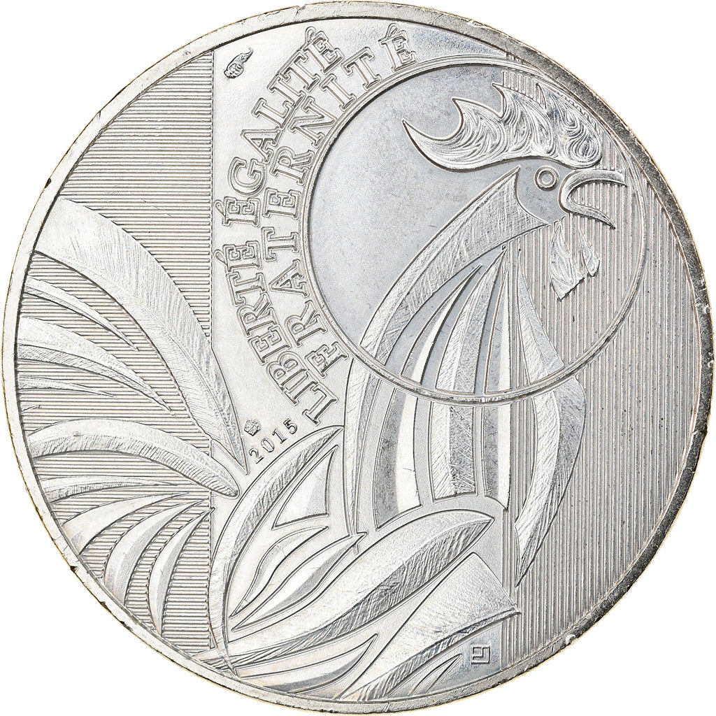 France, 10 Euro, Coq, 2015, Paris, MS(63), Silver