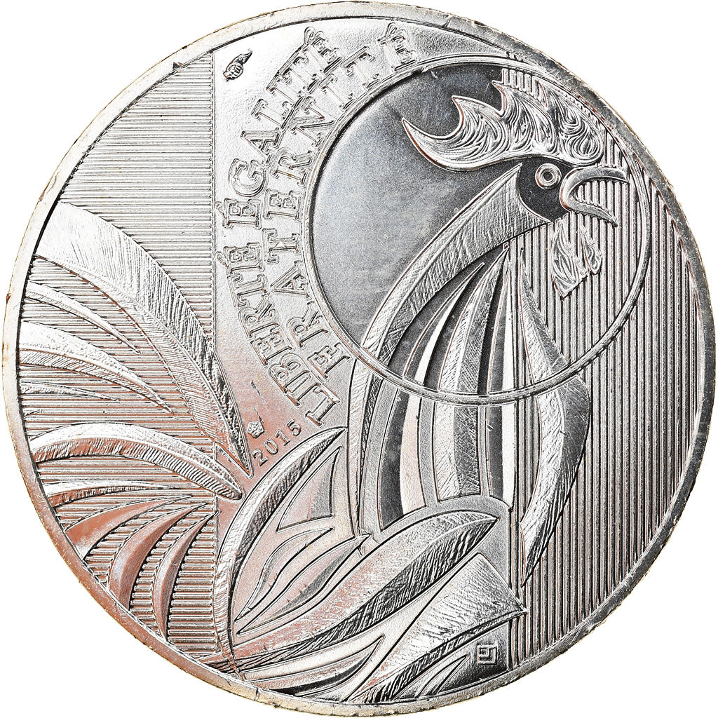 France, 10 Euro, Coq, 2015, Paris, MS(64), Silver