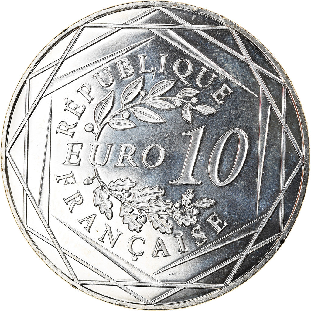 France, 10 Euro, Coq, 2015, Paris, MS(64), Silver