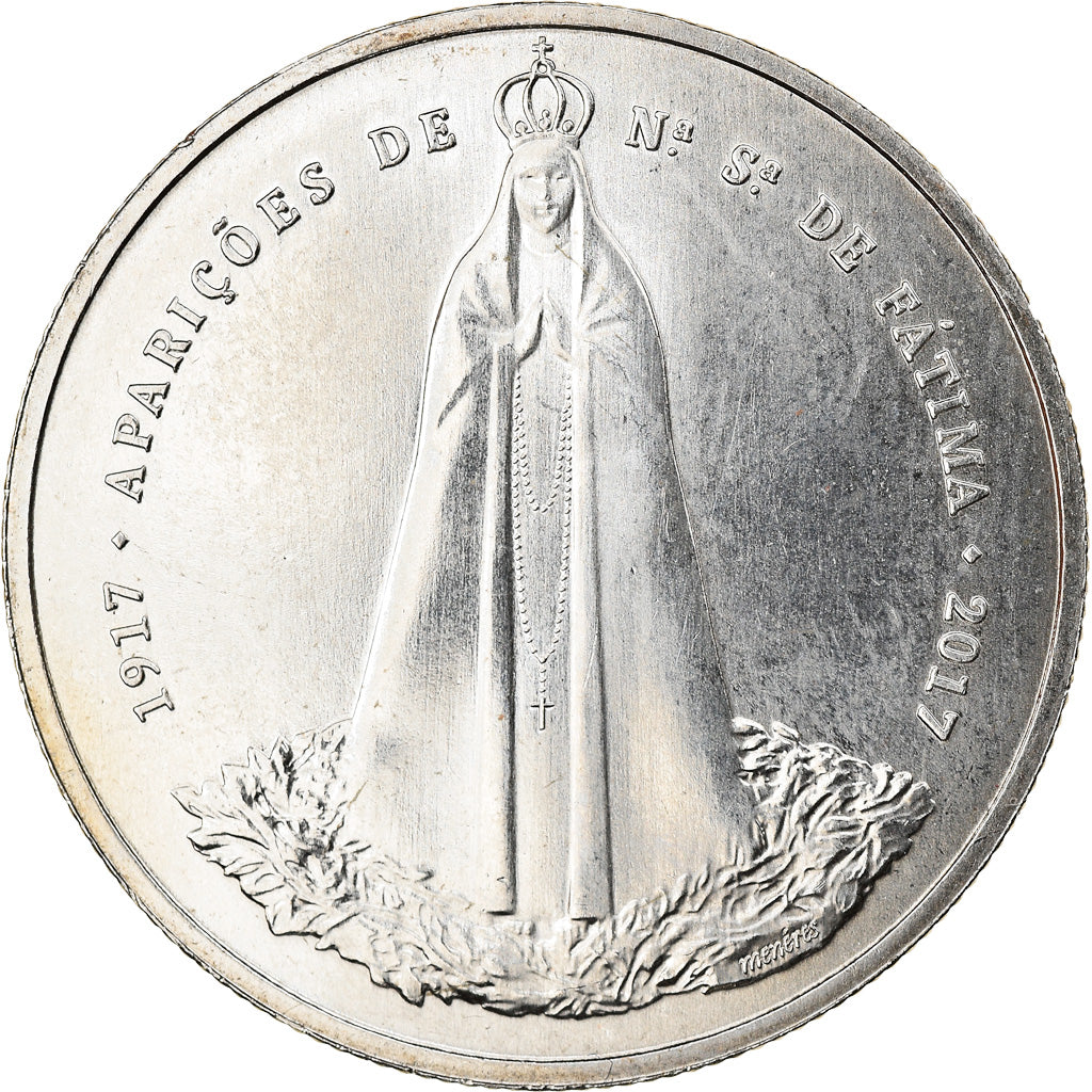 Portugal, 2-1/2 Euro, Notre-Dame de Fátima, 2017, MS(64), Copper-nickel