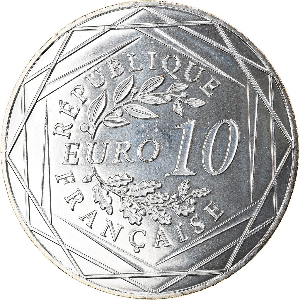 France, 10 Euro, Coq, 2016, MS(65-70), Silver, Gadoury:EU797