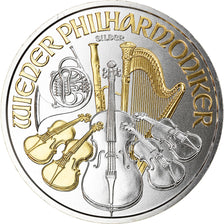 Coin, Austria, Philharmonic Orchestra, 1,5 Euro, 2018, golden, MS(65-70), Silver
