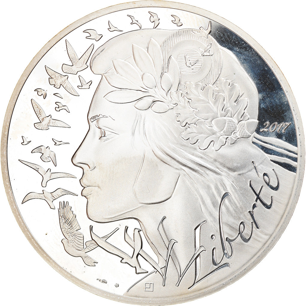 France, Monnaie de Paris, 100 Euro, Marianne, 2017, Paris, FDC, Argent