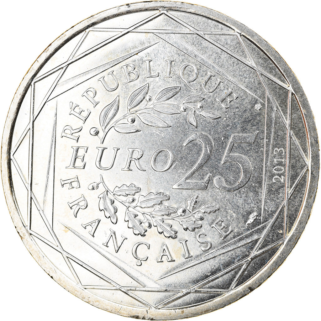 France, 25 Euro, Respect, 2013, Paris, MS(64), Silver