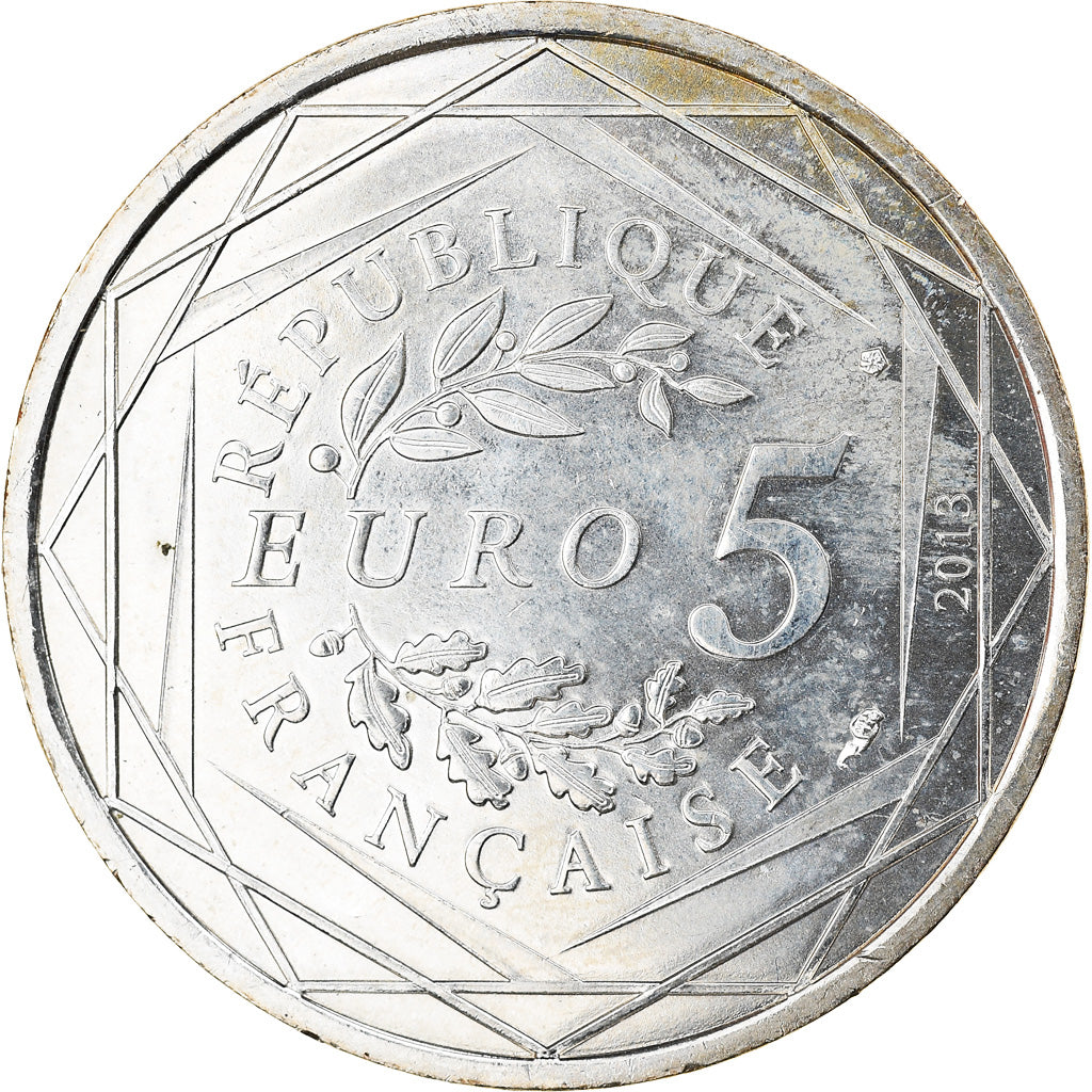 France, 5 Euro, Egalité, 2013, MS(60-62), Silver, Gadoury:EU646