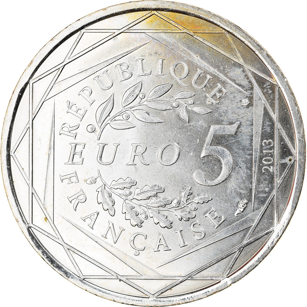 France, 5 Euro, Liberté, 2013, MS(63), Silver, Gadoury:EU645