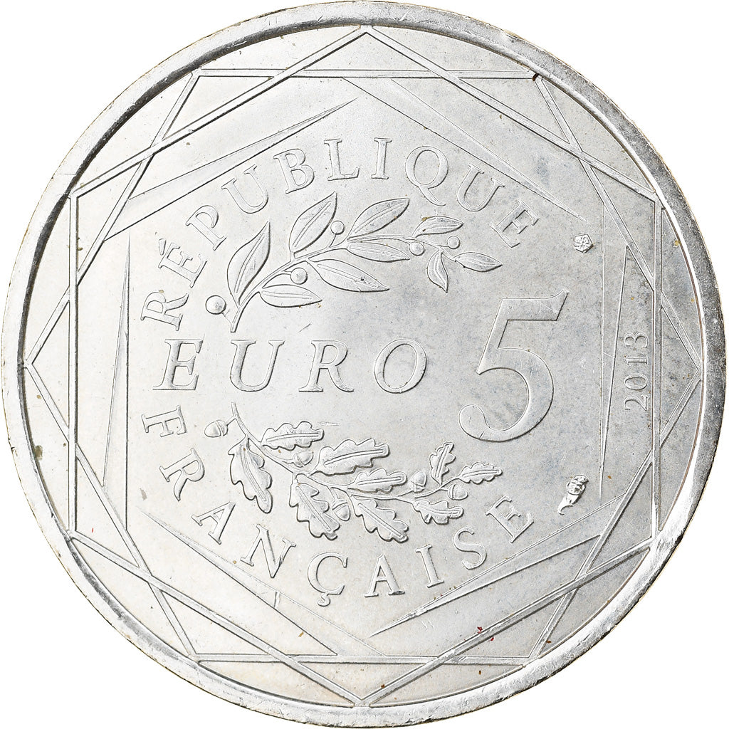 France, 5 Euro, Liberté, 2013, MS(63), Silver, Gadoury:EU645