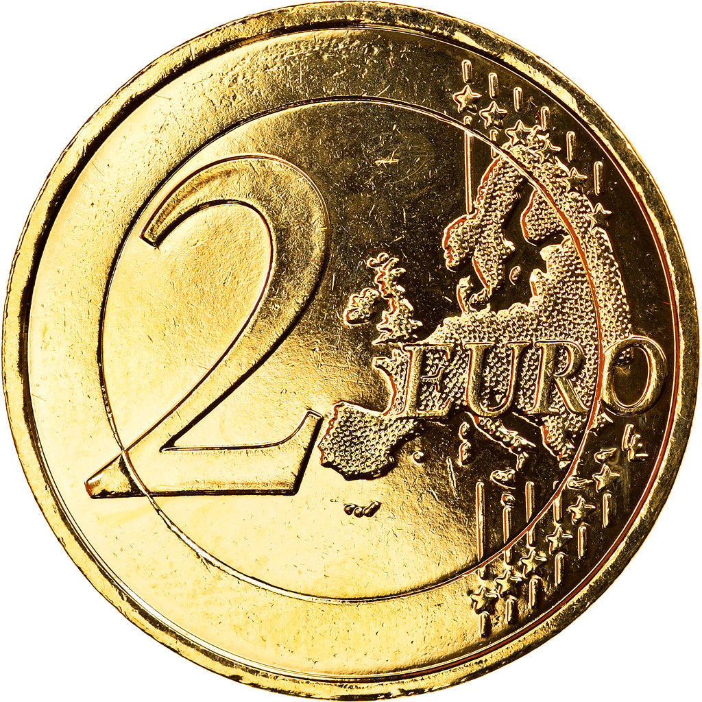 Malta, 2 Euro, 2008, Paris, golden, MS(63), Bi-Metallic, KM:132