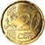 Malta, 20 Euro Cent, 2008, Paris, gold-plated coin, UNC-, Tin, KM:129