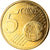 Malte, 5 Euro Cent, 2008, Paris, gold-plated coin, SPL, Copper Plated Steel