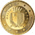 Malta, 10 Euro Cent, 2008, Paris, gold-plated coin, MS(63), Latão, KM:128