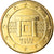 Malta, Euro Cent, 2008, Paris, gold-plated coin, UNC-, Copper Plated Steel