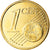Malta, Euro Cent, 2008, Paris, gold-plated coin, MS(63), Aço Cromado a Cobre