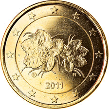 Finland, 2 Euro, 2011, Vantaa, gold-plated coin, MS(63), Bi-Metallic, KM:130