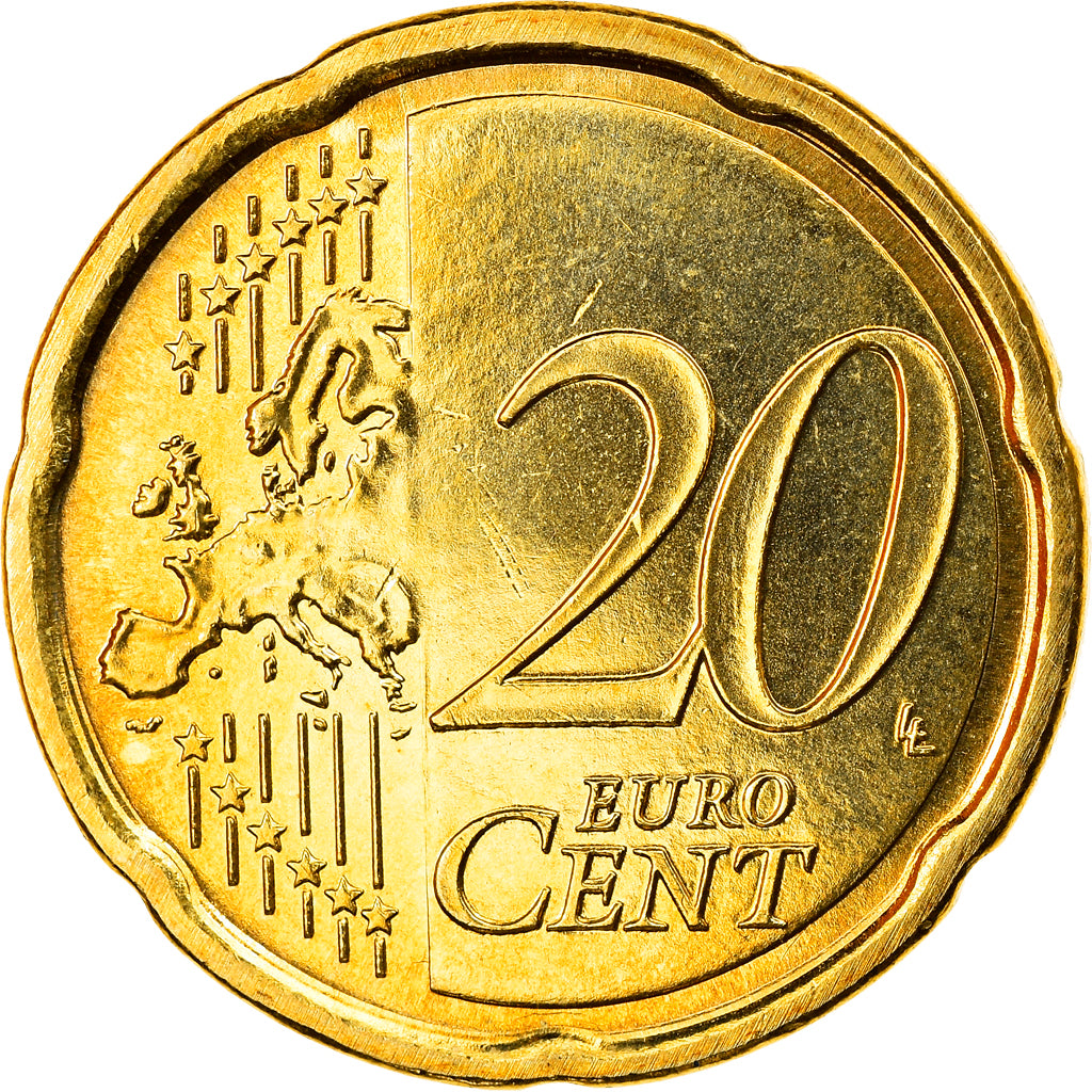 San Marino, 20 Euro Cent, 2017, Colourized, UNZ+, Messing