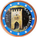 San Marino, 2 Euro Cent, 2017, Colourized, MS(64), Copper Plated Steel