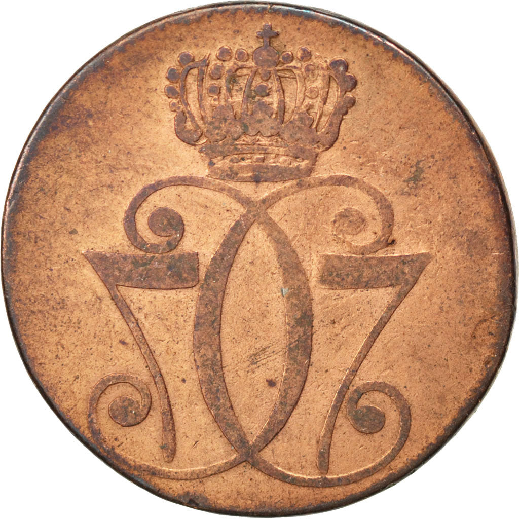DENMARK, Skilling, 1771, KM #616.1, VF(30-35), Copper, 29, 10.85