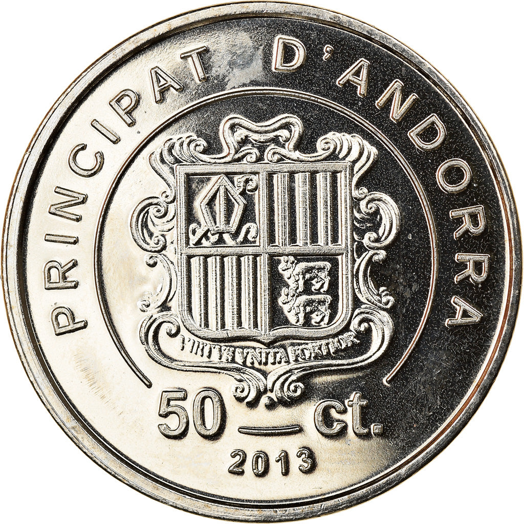 Monnaie, Andorra, 50 Centims, 2013, SPL+, Copper-nickel