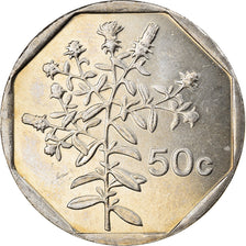Coin, Malta, 50 Cents, 2001, MS(63), Nickel