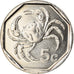 Moeda, Malta, 5 Cents, 2001, MS(63), Níquel