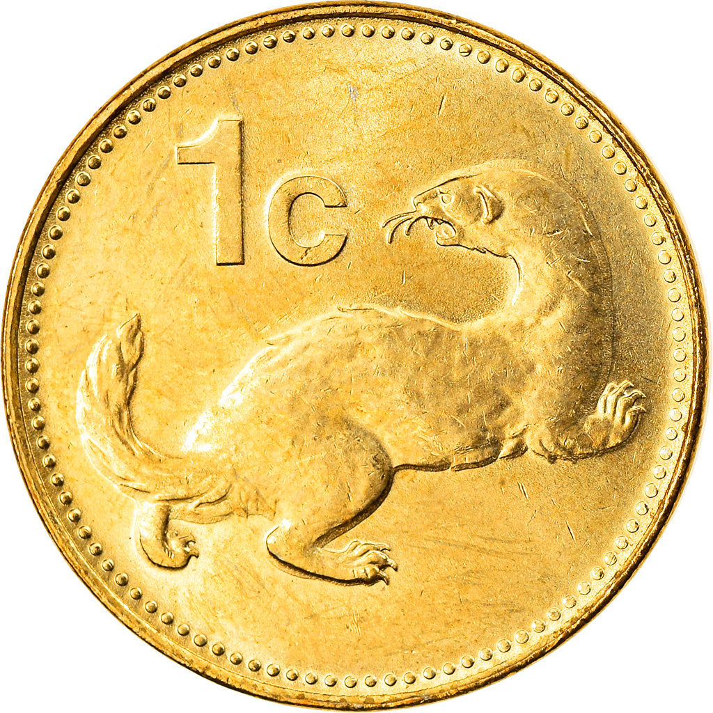 Moneta, Malta, Cent, 2004, MS(63), Nikiel