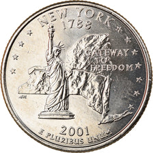 Coin, United States, New York, Quarter, 2001, U.S. Mint, Denver, MS(64)