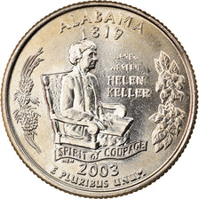 Moneta, Stati Uniti, Alabama, Quarter, 2003, U.S. Mint, Philadelphia, SPL+, Rame