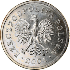 Münze, Polen, 10 Groszy, 2004, Warsaw, UNZ+, Copper-nickel, KM:279