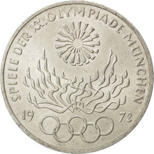 Monnaie, République fédérale allemande, 10 Mark, 1972, Hambourg, SPL, Argent