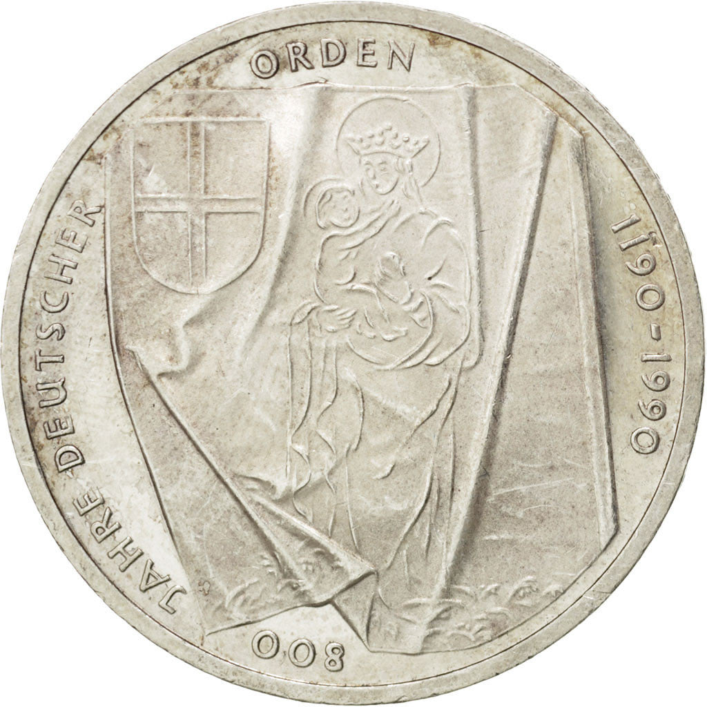Coin, GERMANY - FEDERAL REPUBLIC, 10 Mark, 1990, Hamburg, Germany, MS(63)