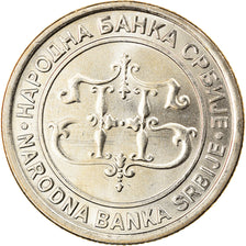 Coin, Serbia, 10 Dinara, 2003, MS(64), Copper-Nickel-Zinc, KM:37