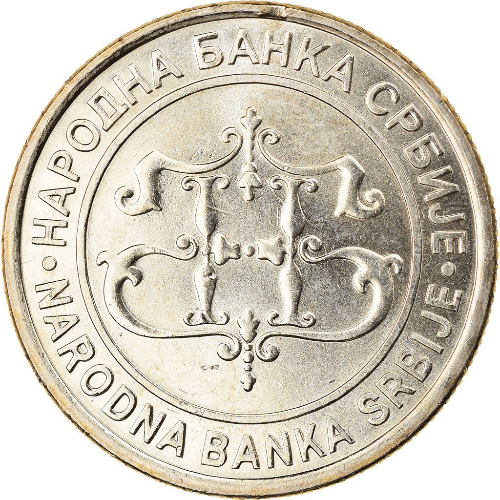 Coin, Serbia, 20 Dinara, 2003, MS(64), Copper-Nickel-Zinc, KM:38