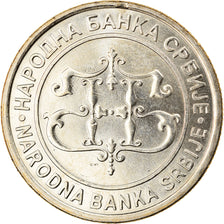 Coin, Serbia, 20 Dinara, 2003, MS(64), Copper-Nickel-Zinc, KM:38