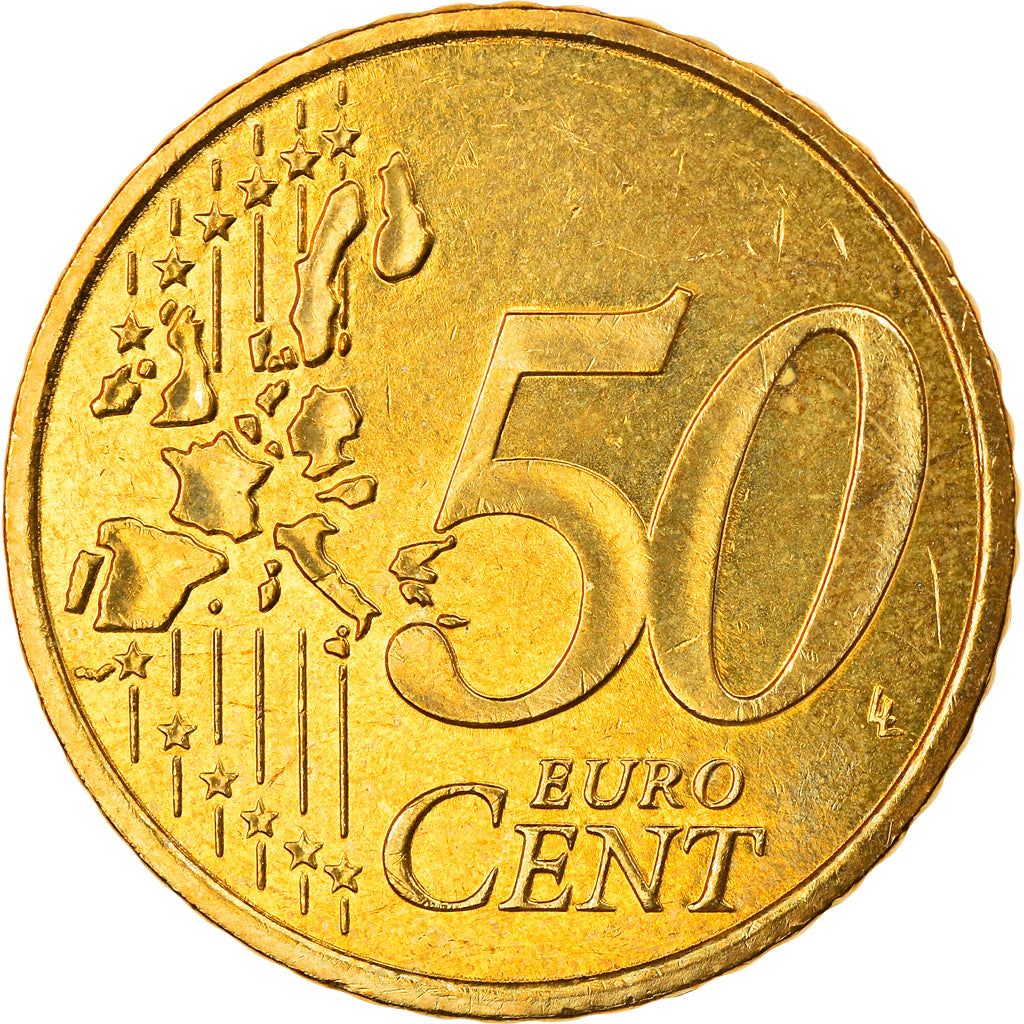 Monaco, 50 Euro Cent, 2001, Paris, SPL, Ottone, KM:172