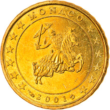 Monaco, 10 Euro Cent, 2001, Paris, SPL, Ottone, KM:170