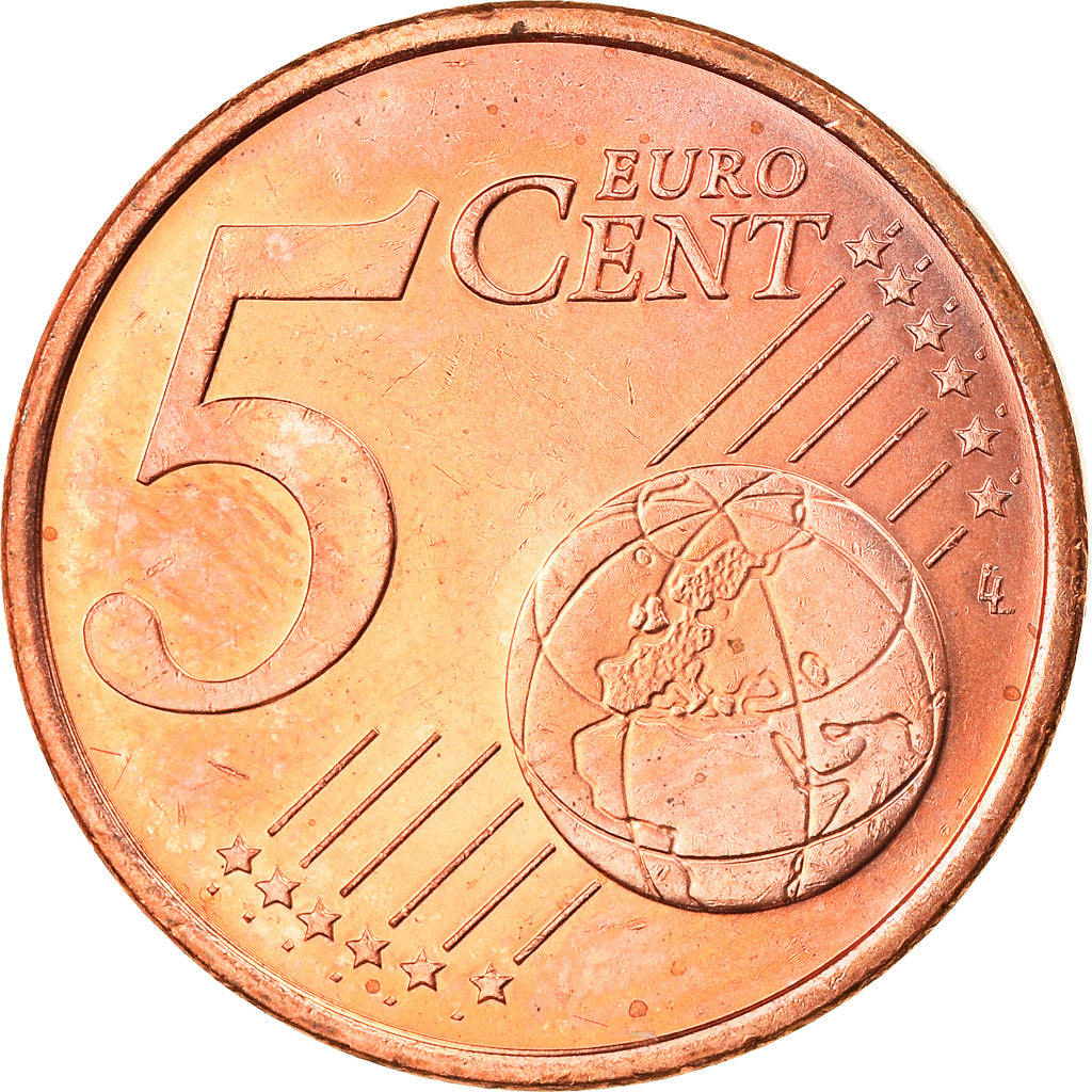 Monaco, 5 Euro Cent, 2001, Paris, MS(63), Copper Plated Steel, KM:169