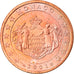 Monaco, 2 Euro Cent, 2001, Paris, MS(63), Copper Plated Steel, KM:168
