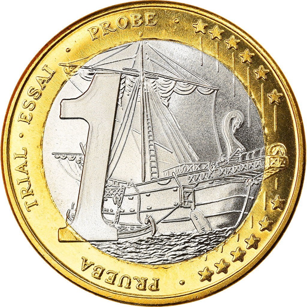 Moeda, Chipre, 1 Euro, 2004, Proof, MS(65-70), Bimetálico