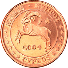Moneda, Chipre, 5 Cents, 2004, Proof, FDC, Cobre