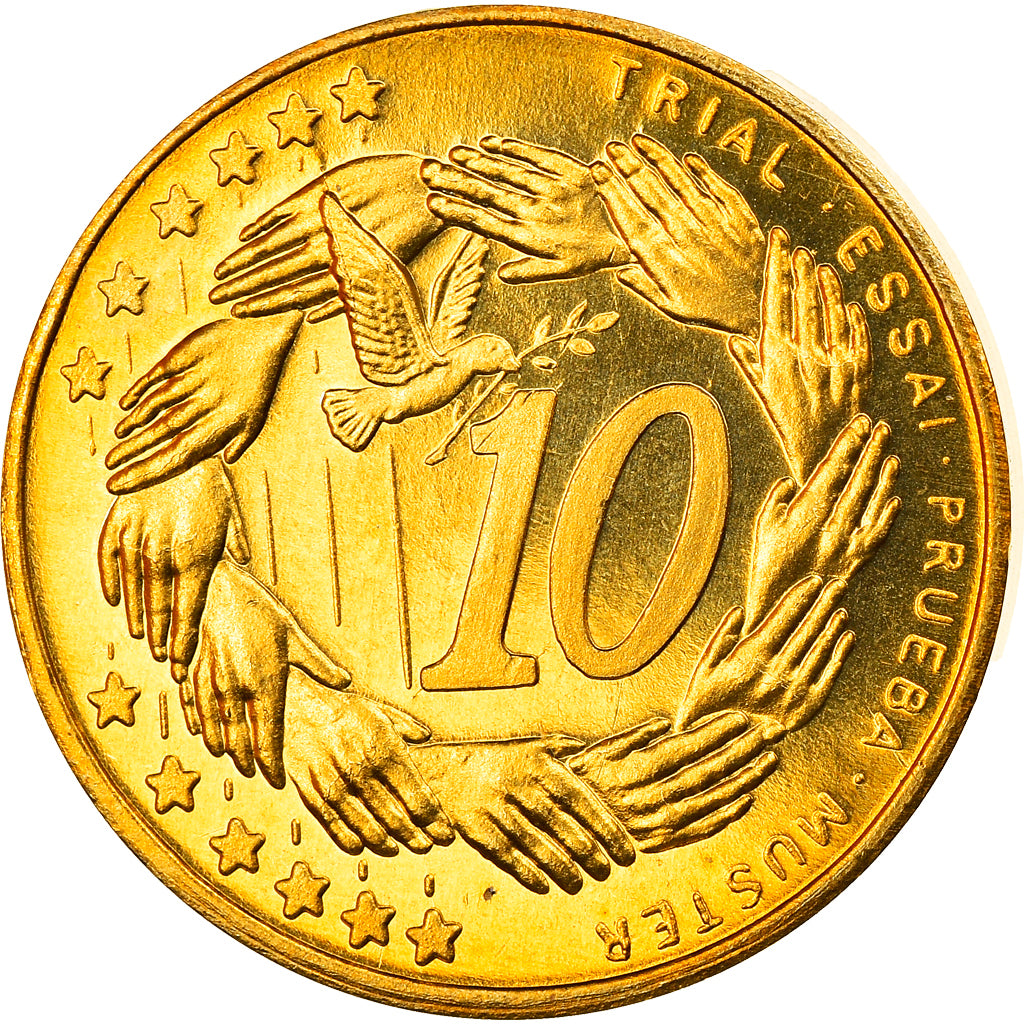 Coin, Malta, 10 Cents, 2004, Proof, MS(65-70), Brass