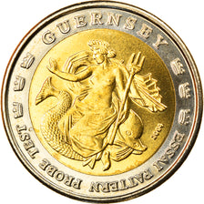 Coin, Guernsey, 2 Euro, 2004, Proof, MS(65-70), Bi-Metallic