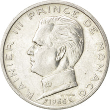 MONACO, 5 Francs, 1966, KM #141, AU(55-58), Silver, Gadoury #152, 12.04