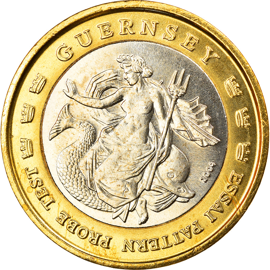 Münze, Guernsey, 1 Euro, 2004, Proof, STGL, Bi-Metallic