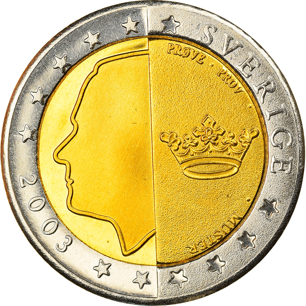 Coin, Sweden, 2 Euro, 2003, Proof, MS(65-70), Bi-Metallic