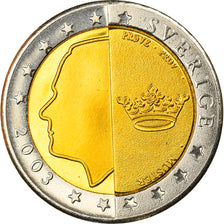 Coin, Sweden, 2 Euro, 2003, Proof, MS(65-70), Bi-Metallic