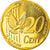 Moeda, Suécia, 20 Cents, 2003, Proof, MS(65-70), Latão