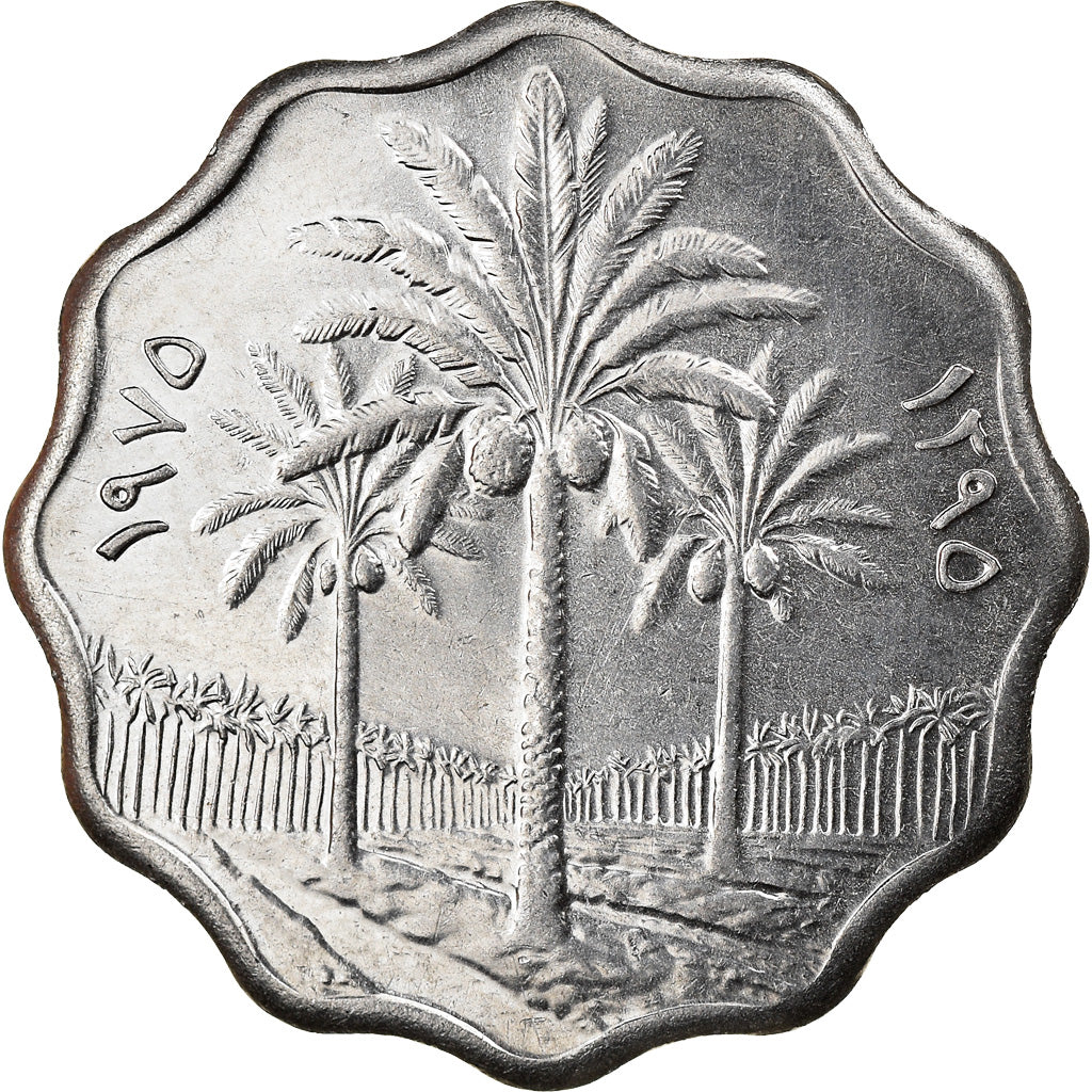 Monnaie, Iraq, 5 Fils, 1975, SPL+, Stainless Steel, KM:141
