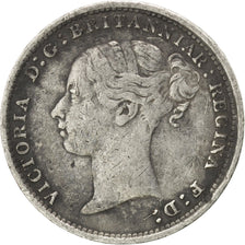 GREAT BRITAIN, 3 Pence, 1886, KM #730, EF(40-45), Silver, 1.43